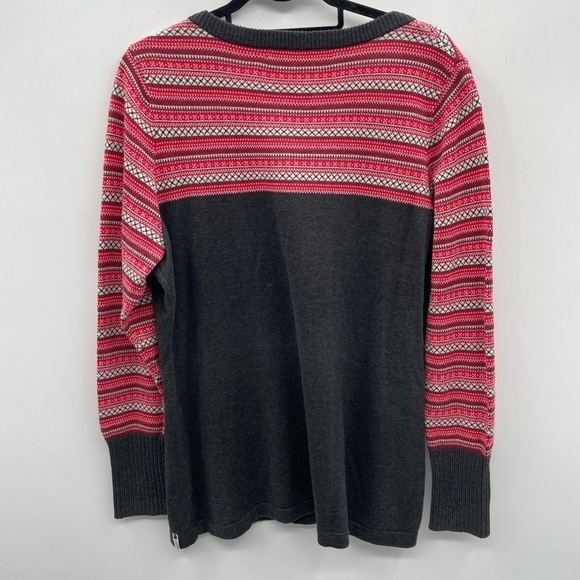 Woolrich brown/red long sleeve gorpcore outdoor womans cotton casual henley XL - Picture 2 of 9